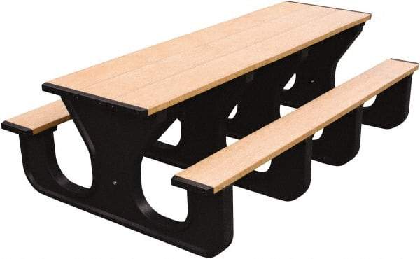 Vestil - 60" Long x 96" Wide x 30-1/2" High Stationary Rectangular Activity/Utility Table - Cedar & Black, Plastic - A1 Tooling