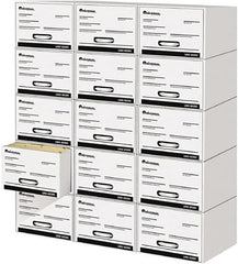 UNIVERSAL - 15 Compartment, 14 Inch Wide x 25-1/2 Inch Deep x 11-1/2 Inch High, File Storage Box - Plastic, White - A1 Tooling