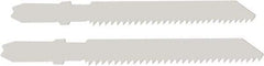 Disston - 3-1/2" Long, 12 Teeth per Inch, Bi-Metal Jig Saw Blade - Toothed Edge, 0.06" Thick, U-Shank, Raker Tooth Set - A1 Tooling