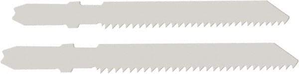 Disston - 3" Long, 14 Teeth per Inch, Bi-Metal Jig Saw Blade - Toothed Edge, 0.06" Thick, U-Shank, Raker Tooth Set - A1 Tooling