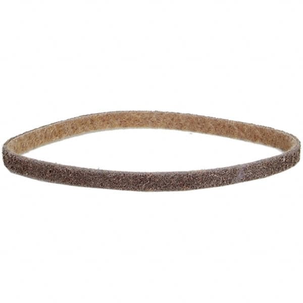 Norton - 1/4" Wide x 18" OAL, Aluminum Oxide Abrasive Belt - Aluminum Oxide, Coarse, Nonwoven, Cloth Backing - A1 Tooling