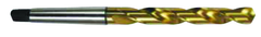 26.5mm Dia. - HSS 3MT GP Taper Shank Drill-118Â° Point-TiN - A1 Tooling