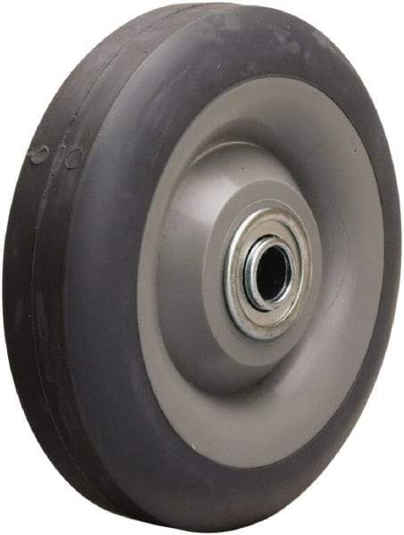 Hamilton - 5 Inch Diameter x 1-3/8 Inch Wide, Rubber on Thermoplastic Caster Wheel - 275 Lb. Capacity, 1-9/16 Inch Hub Length, 1/2 Inch Axle Diameter, Stainless Steel Ball Bearing - A1 Tooling