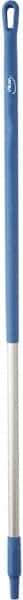 Vikan - 51 x 1-1/4" Aluminum Squeegee Handle - European Threaded Connection, Blue - A1 Tooling