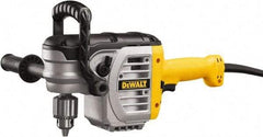 DeWALT - 1/2" Keyed Chuck, 330 & 1,300 RPM, End Handle Electric Drill - 11 Amps, 120 Volts, Reversible, Includes Chuck Key with Holder & 2-Position Side Handle - A1 Tooling