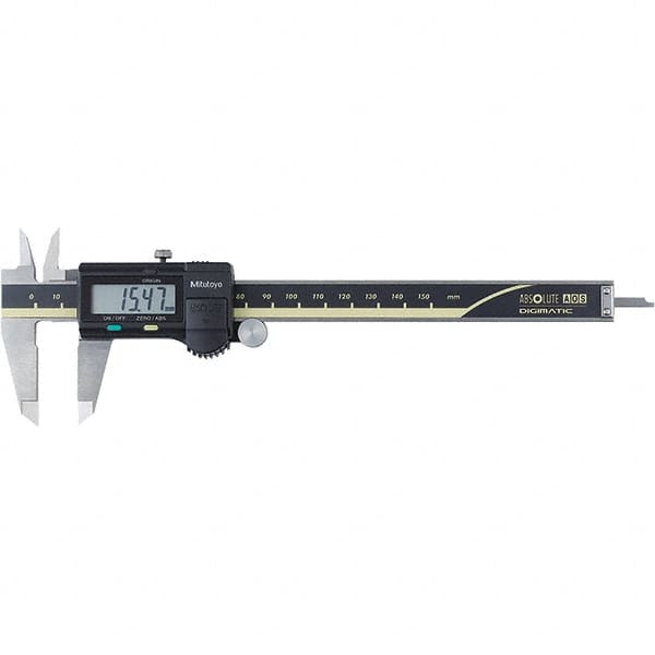 Mitutoyo - 0 to 150mm Range, 0.01mm Resolution, Electronic Caliper - Steel with 40mm Steel Jaws, 0.02mm Accuracy, SPC Output - A1 Tooling