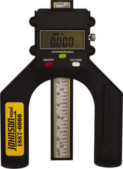 Johnson Level & Tool - 0" to 80mm Electronic Depth Gage - 0.004" Accuracy, 0.05mm Resolution, 5" Base Length - A1 Tooling