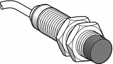 Telemecanique Sensors - NPN, PNP, NC, 8mm Detection, Cylinder, Inductive Proximity Sensor - 2 Wires, IP67, 12 to 24 VDC, M18x1 Thread, 41mm Long - A1 Tooling