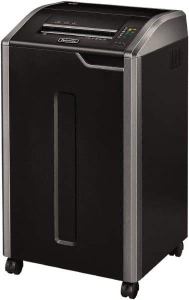 FELLOWES - 5/32 x 1-1/2" Strip, Cross Cut Manual Shredder - 20" Long x 22" Wide x 37" High, Level 4 Security, 30 Gal Wastebasket - A1 Tooling