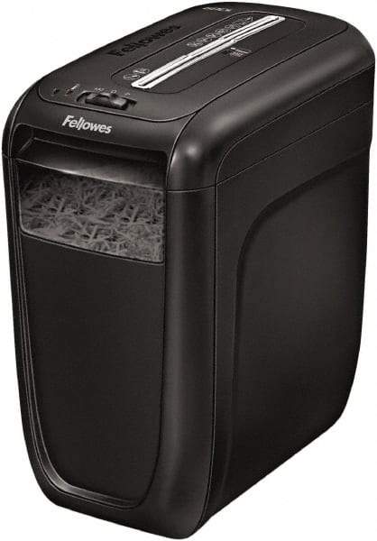 FELLOWES - 5/32 x 1-1/2" Strip, Cross Cut Manual Shredder - 14-5/8" Long x 9.2" Wide x 16" High, Level 3 Security, 6 Gal Wastebasket - A1 Tooling