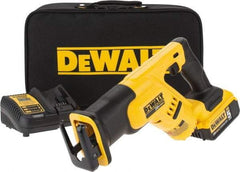 DeWALT - 20V, 0 to 2,900 SPM, Cordless Reciprocating Saw - 1-1/8" Stroke Length, 14" Saw Length, 1 Lithium-Ion Battery Included - A1 Tooling