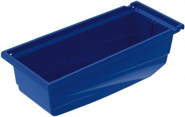 Akro-Mils - 30 Lb. Load Capacity, 17-1/2" Deep, Blue Hopper Shelf Bin - 6-1/2" High x 6-5/8" Wide x 17-1/2" Long - A1 Tooling