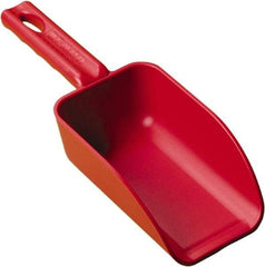 Remco - 16 oz Red Polypropylene Flat Bottom Scoop - 3.2" Wide x 2" Deep Bowl, 10.4" OAL - A1 Tooling