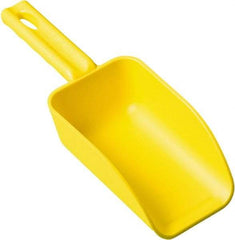 Remco - 16 oz Yellow Polypropylene Flat Bottom Scoop - 3.2" Wide x 2" Deep Bowl, 10.4" OAL - A1 Tooling