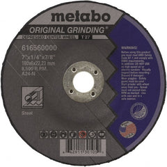 Metabo - Depressed-Center Wheels Wheel Diameter (Inch): 4-1/2 Wheel Thickness (Decimal Inch): 0.2500 - A1 Tooling