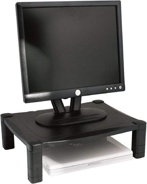 Kantek - Black Adjustable Stand - Use with Monitor, Printer, Laptop - A1 Tooling