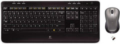 Logitech - Black Keyboard/Mouse - Use with Windows XP, Vista, 7, 8 - A1 Tooling