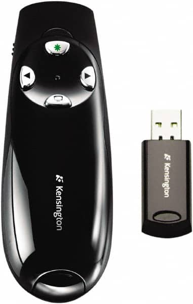 Kensington - Black Wireless Presenter - Use with Windows Vista, 7, Windows 8 - A1 Tooling