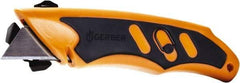 Gerber - Fixed Utility Knife - 1.3" Carbon Steel Blade, Orange & Black Rubber Handle, 1 Blade Included - A1 Tooling