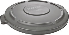 Rubbermaid - Round Lid for Use with 44 Gal Round Trash Cans - Gray, Plastic, For 2643 Brute Trash Cans - A1 Tooling