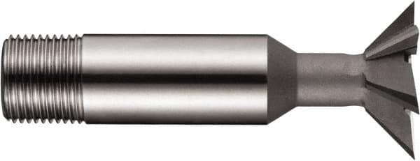 DORMER - 3/4" Diam x 0.2165" Width of Cut, 45° Included Angle, High Speed Steel Dovetail Cutter - 1/2" Shank Diam, Uncoated - A1 Tooling