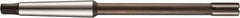 DORMER - 14mm Solid Carbide 6 Flute Chucking Reamer - Straight Flute, 1MT Morse Taper Shank, 19mm Flute Length, 189mm OAL - A1 Tooling