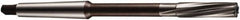 DORMER - 12mm Solid Carbide 6 Flute Chucking Reamer - Spiral Flute, 1MT Morse Taper Shank, 44mm Flute Length, 182mm OAL - A1 Tooling