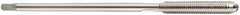 DORMER - M3x0.50 Metric Coarse 6H 3 Flute Bright Finish Cobalt Straight Flute Machine Tap - Taper, Right Hand Thread, 70mm OAL, 22mm Thread Length, Oversize - Exact Industrial Supply