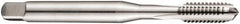 DORMER - #12-28 UNF 2B 3 Flute Bright Finish Cobalt Straight Flute Machine Tap - Bottoming, Right Hand Thread, 80mm OAL, 15mm Thread Length, Oversize - A1 Tooling