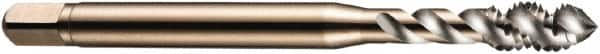 DORMER - M12x1.75 Metric Coarse 3 Flute 6H Bottoming Spiral Flute Tap - Cobalt, Bright Finish, 89mm OAL, Right Hand Flute, Right Hand Thread, Series E002 - A1 Tooling