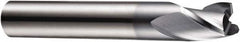 DORMER - 4.8mm Diam, 6mm LOC, 3 Flute Solid Carbide Keyway End Mill - Spiral Flute, AlCrN Finish, 6mm Shank Diam, 54mm OAL, 30° Helix, Centercutting - A1 Tooling