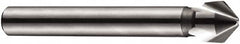 DORMER - 12mm Shank Diam, 3 Flute 90° High Speed Steel Countersink - Bright Finish, 71mm OAL, Single End, Straight Shank, Right Hand Cut - A1 Tooling