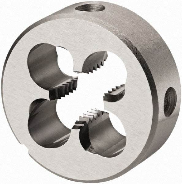 DORMER - 3/16-24 BSW Thread, High Speed Steel Round Die - 7mm Thick, Right Hand Thread, Series F140 - Exact Industrial Supply