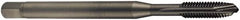 DORMER - M10x1.50 Metric Coarse, 3 Flute, Oxide Finish, Cobalt Spiral Point Tap - Plug Chamfer, Right Hand Thread, 100mm OAL, 20mm Thread Length, 7mm Shank Diam, 6H Class of Fit, Series EP016H - Exact Industrial Supply