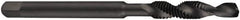 DORMER - M8x1.25 Metric Coarse, 96mm OAL, 0.2677" Drill Diam x 16mm Drill Length, Combination Drill & Tap - 2 Flutes, 21mm Thread Length, High Speed Steel, Oxide Finish, 6H - Exact Industrial Supply