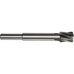 Union Butterfield - 17/32" Diam, 1/4" Shank, Diam, 4 Flutes, Straight Shank, Interchangeable Pilot Counterbore - A1 Tooling