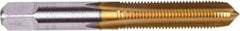 Union Butterfield - 7/16-14 UNC 3B 4 Flute TiN Finish High Speed Steel Straight Flute Standard Hand Tap - Plug, Right Hand Thread, 3-5/32" OAL, 1-7/16" Thread Length, H3 Limit, Oversize - A1 Tooling