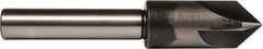 Union Butterfield - 5/8" Head Diam, 1/2" Shank Diam, 4 Flute 82° High Speed Steel Countersink - Bright Finish, 4" OAL, Single End, Straight Shank, Right Hand Cut - A1 Tooling