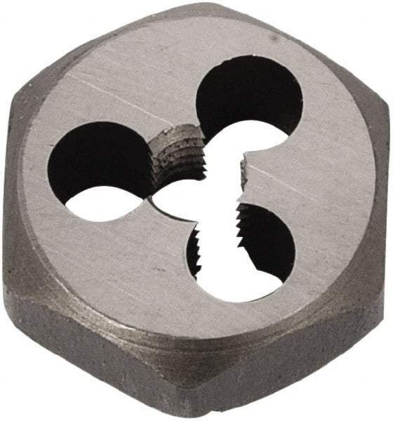 Union Butterfield - M18x1.50 Metric Coarse Thread, 1-7/16" Hex, Right Hand Thread, Hex Rethreading Die - Chromium Steel, 3/4" Thick, Series 2325M - Exact Industrial Supply