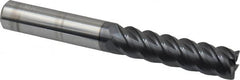 Accupro - 5/8", 5 Flute, Single End, Solid Carbide, 0.03" Corner Radius End Mill - 5" OAL, 45° Helix, Right Hand Flute, 2-1/2" LOC, Right Hand Cut - A1 Tooling