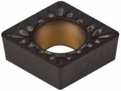 Kennametal - CCMT32.52 MP Grade KCK20 Carbide Turning Insert - TiCN/Al2O3 Finish, 80° Diamond, 3/8" Inscr Circle, 5/32" Thick, 1/32" Corner Radius - A1 Tooling