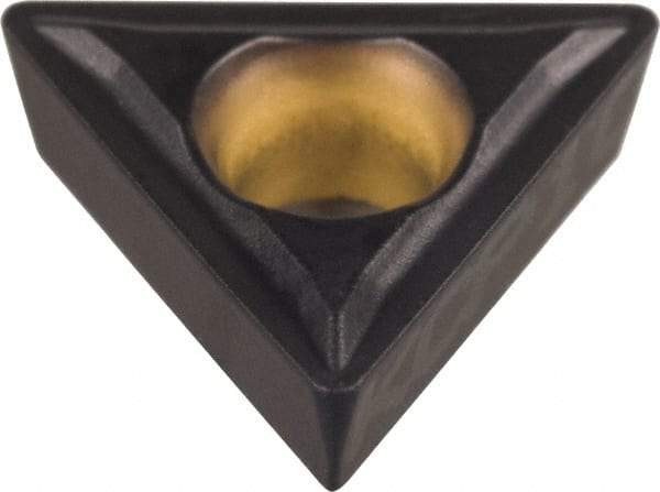 Kennametal - TPMT32.52 LF Grade KCP25 Carbide Turning Insert - TiCN/Al2O3 Finish, 60° Triangle, 3/8" Inscr Circle, 5/32" Thick, 1/32" Corner Radius - A1 Tooling