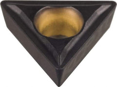 Kennametal - TPMT32.52 LF Grade KCP25 Carbide Turning Insert - TiCN/Al2O3 Finish, 60° Triangle, 3/8" Inscr Circle, 5/32" Thick, 1/32" Corner Radius - A1 Tooling