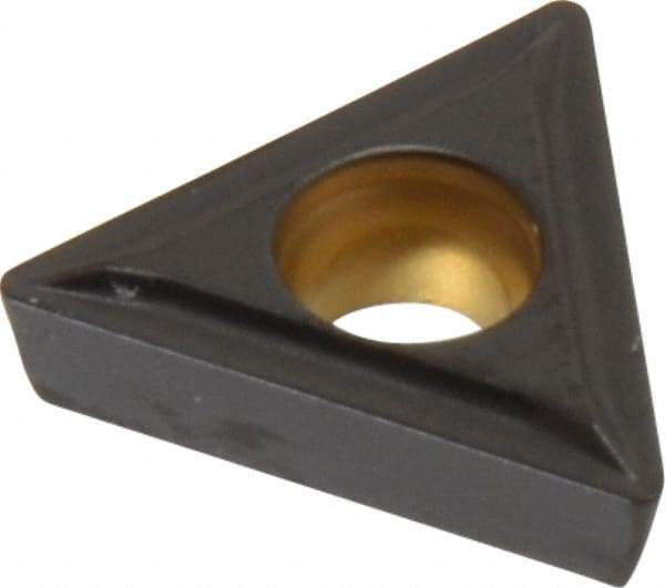 Kennametal - TPMT21.51 LF Grade KCP25 Carbide Turning Insert - TiCN/Al2O3 Finish, 60° Triangle, 1/4" Inscr Circle, 3/32" Thick, 1/64" Corner Radius - A1 Tooling