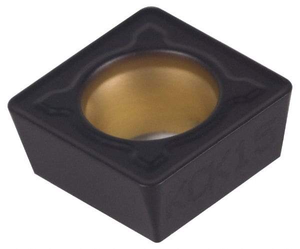 Kennametal - SPMT32.52 MF Grade KCP25 Carbide Turning Insert - TiCN/Al2O3 Finish, 90° Square, 3/8" Inscr Circle, 5/32" Thick, 1/32" Corner Radius - A1 Tooling