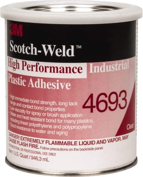 3M - 32 Fluid Ounce Container, Amber, Can Acetone Construction Adhesive - Series 4693 - A1 Tooling