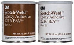 3M - 32 oz Can Two Part Epoxy - 90 min Working Time, 3,200 psi Shear Strength, Series 2216 - A1 Tooling