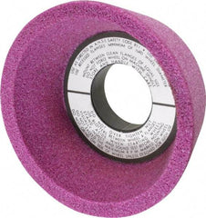 Grier Abrasives - 4" Diam, 1-1/4" Hole Size, 2-1/8" Overall Thickness, 46 Grit, Type 11 Tool & Cutter Grinding Wheel - Coarse Grade, Aluminum Oxide, K Hardness, Vitrified Bond, 6,207 RPM - A1 Tooling