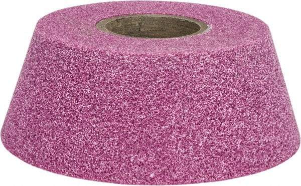 Grier Abrasives - 4" Diam, 1-1/4" Hole Size, 2-3/16" Overall Thickness, 60 Grit, Type 11 Tool & Cutter Grinding Wheel - Medium Grade, Aluminum Oxide, K Hardness, Vitrified Bond, 6,207 RPM - A1 Tooling