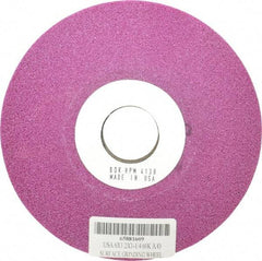 Grier Abrasives - 6" Diam, 1-1/4" Hole Size, 1/2" Overall Thickness, 60 Grit, Type 12 Tool & Cutter Grinding Wheel - Medium Grade, Aluminum Oxide, K Hardness, Vitrified Bond, 4,138 RPM - A1 Tooling